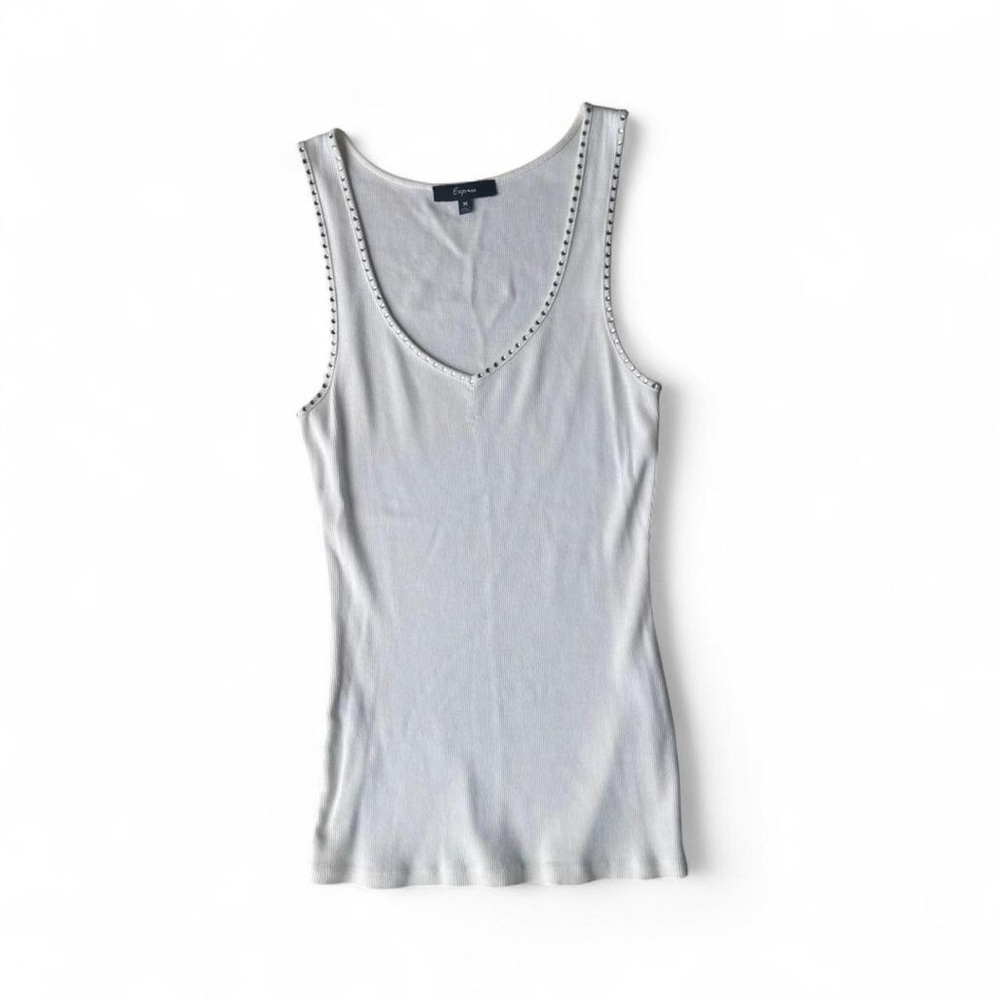 Medium Express Light Gray Tank Top